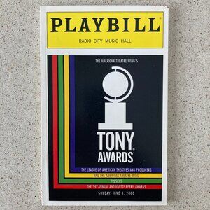 Tony Awards Playbill / Program 2000 Rosie O'Donnell Nathan Lane Carol Burnett